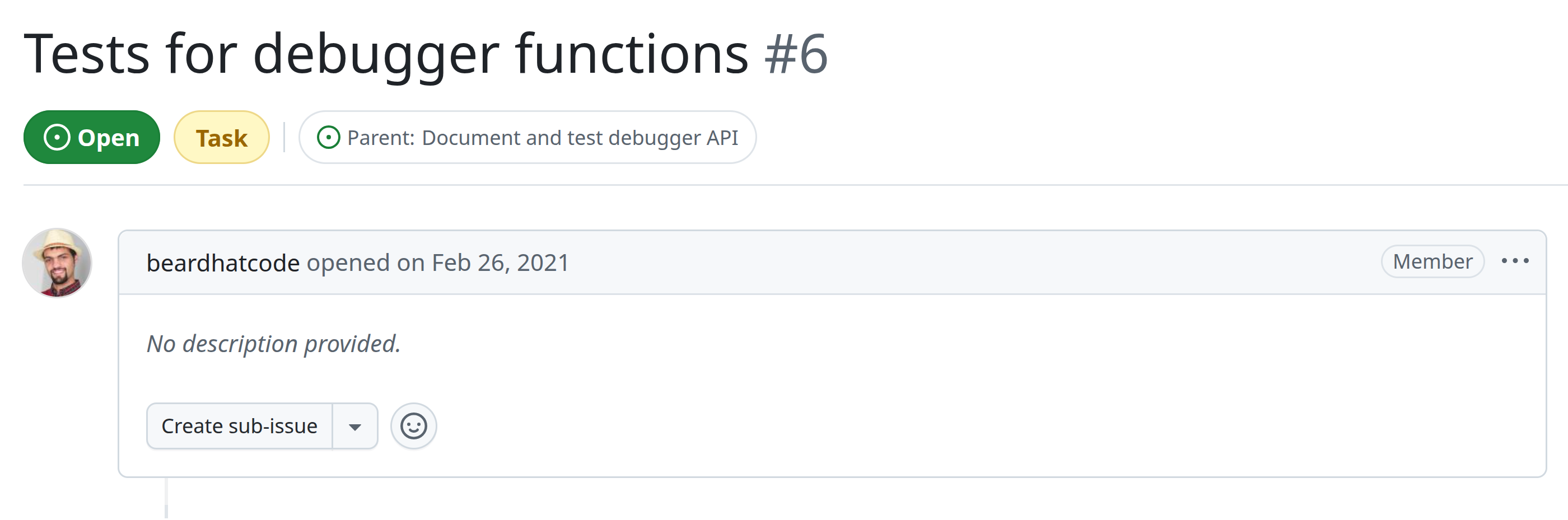 GitHub Issue